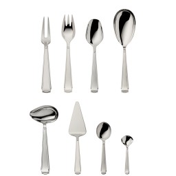 Robbe & Berking, Art Deco cutlery, sterling silver, 9-piece set