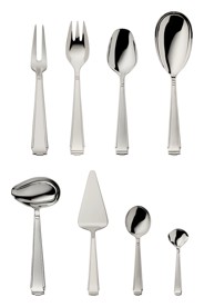 Robbe & Berking, Art Deco cutlery, sterling silver, 9-piece set