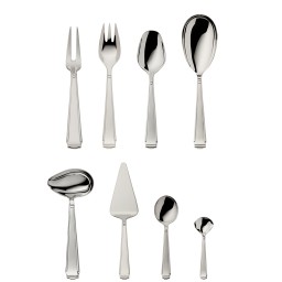 Robbe & Berking, Art Deco cutlery, Silver plated, 9-piece set