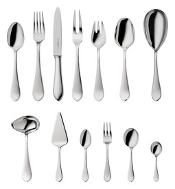 Robbe & Berking, Eclipse cutlery, sterling silver, 39-piece set