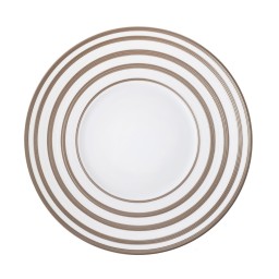 J.L Coquet, Hémisphère Grey Metallic, Dinner plate