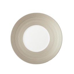 J.L Coquet, Hémisphère Grey Metallic, Dessert plate