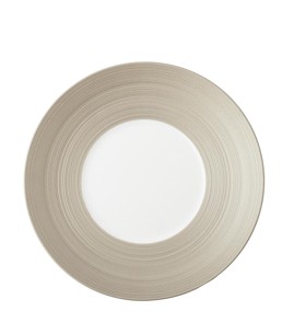 J.L Coquet, Hémisphère Grey Metallic, Dessert plate