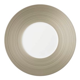 J.L Coquet, Hémisphère Grey Metallic, Mid-sized plate