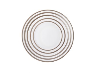 J.L Coquet, Hémisphère Grey Metallic, Bread and butter plate