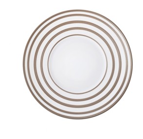 J.L Coquet, Hémisphère Grey Metallic, Dessert plate