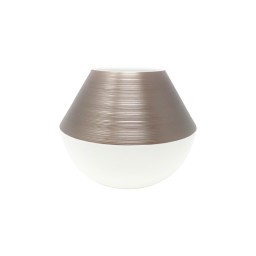 J.L Coquet, Hémisphère Grey Metallic, Vase small