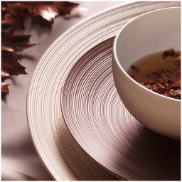 J.L Coquet, Hémisphère Grey Metallic, Salad serving bowl medium