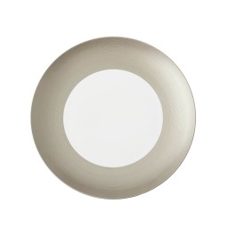 J.L Coquet, Hémisphère Grey Metallic, Flat dish small
