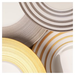 J.L Coquet, Hémisphère Grey Metallic, Coffee saucer