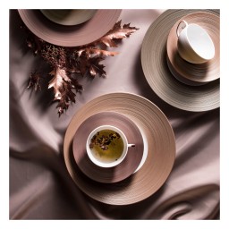 J.L Coquet, Hémisphère Grey Metallic, Coffee saucer