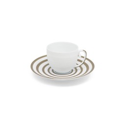 J.L Coquet, Hémisphère Grey Metallic, Coffee cup