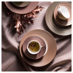 J.L Coquet, Hémisphère Grey Metallic, Tea saucer