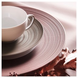 J.L Coquet, Hémisphère Grey Metallic, Tea saucer