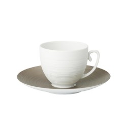 J.L Coquet, Hémisphère Grey Metallic, Coffee saucer extra