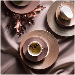 J.L Coquet, Hémisphère Grey Metallic, Coffee saucer extra