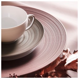 J.L Coquet, Hémisphère Grey Metallic, Breakfast saucer