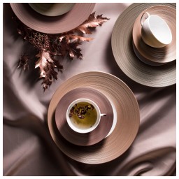 J.L Coquet, Hémisphère Grey Metallic, Breakfast saucer