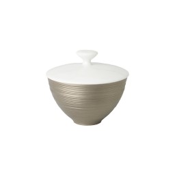 J.L Coquet, Hémisphère Grey Metallic, Sugar bowl, small