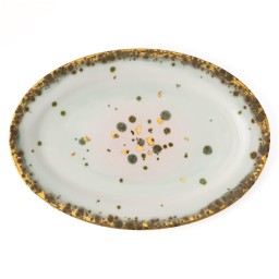 Coralla Maiuri, Michelangelo, Oval platter with rim, large