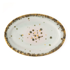 Coralla Maiuri, Michelangelo, Oval platter with rim, medium