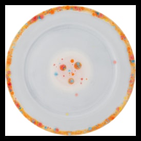 Coralla Maiuri, Gray, Presentation plate with rim