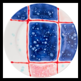 Coralla Maiuri, Tartan, Bread and butter plate with rim