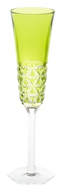 Cristallerie de Montbronn, Rome, Champagne flute, pastel green