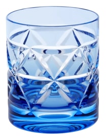 Cristallerie de Montbronn, Rome, Old fashion tumbler, light blue