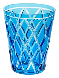 Cristallerie de Montbronn, Harlequin, Tumbler, light blue