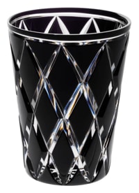 Cristallerie de Montbronn, Harlequin, Tumbler, black