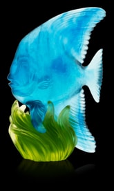 Daum, Maya sculptures, Medium Blue & Green Platax Fish