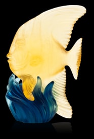 Daum, Maya sculptures, Medium Yellow & Blue Platax Fish