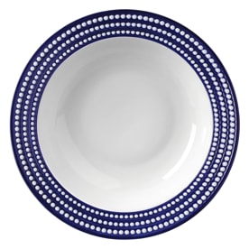 L'Objet, Perlée bleu, Serving bowl with rim