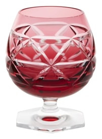 Cristallerie de Montbronn, Rome, Brandy inhaler, light red