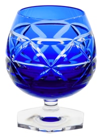 Cristallerie de Montbronn, Rome, Brandy inhaler, dark blue