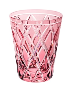 Cristallerie de Montbronn, Harlequin, Tumbler, pink