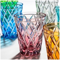 Cristallerie de Montbronn, Harlequin, Tumbler, clear