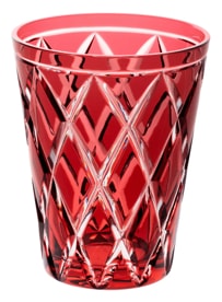 Cristallerie de Montbronn, Harlequin, Tumbler, light red