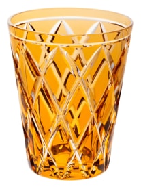 Cristallerie de Montbronn, Harlequin, Tumbler, amber