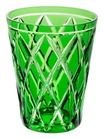 Cristallerie de Montbronn, Harlequin, Tumbler, dark green