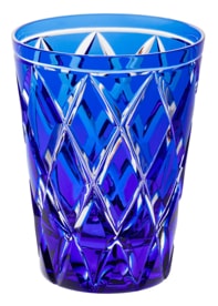 Cristallerie de Montbronn, Harlequin, Tumbler, dark blue