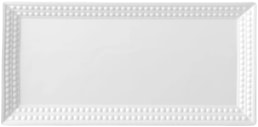 L'Objet, Perlée white, Rectangular platter