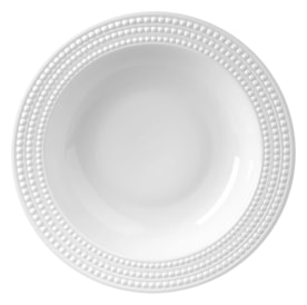 L'Objet, Perlée white, Serving bowl with rim