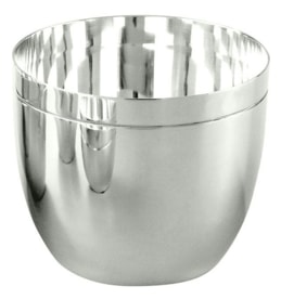 Schiavon, Essentia bar accessories, silver plated, Convex glass
