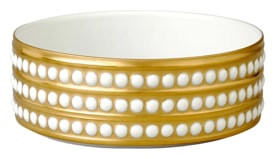 L'Objet, Perlée gold, Deep bowl, medium