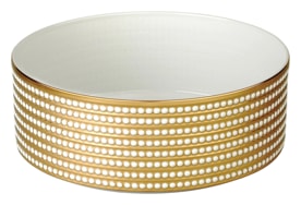 L'Objet, Perlée gold, Deep bowl, large