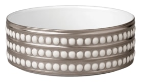 L'Objet, Perlée platinum, Deep bowl, medium