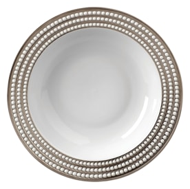 L'Objet, Perlée platinum, Serving bowl with rim