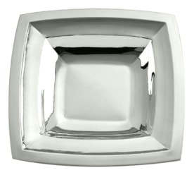 Schiavon, Essentia table accessories, silver plated, Edged square serving dish